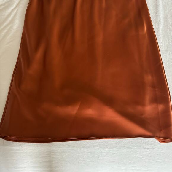 Good American Mauve Satin Dress L 3 - Picture 4 of 9